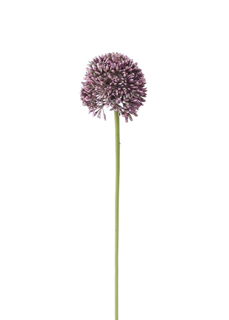Faux Allium Flower in Violet Purple - 17.5" | Afloral (US)