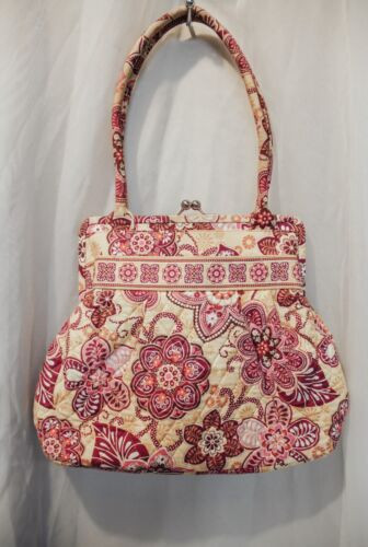 Vera Bradley Handbag Shoulder Bag Hobo Purse Bali Gold Yellow Retired Floral | eBay US
