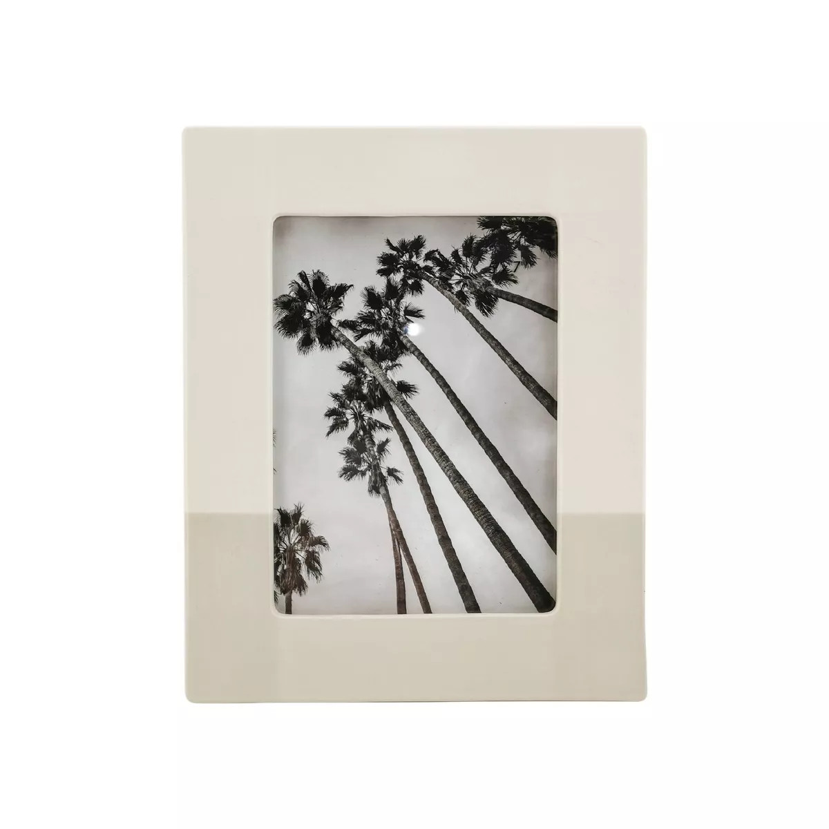 Stoneware Single Image Frame with Hand Painted Finish Cream - Threshold™ | Target