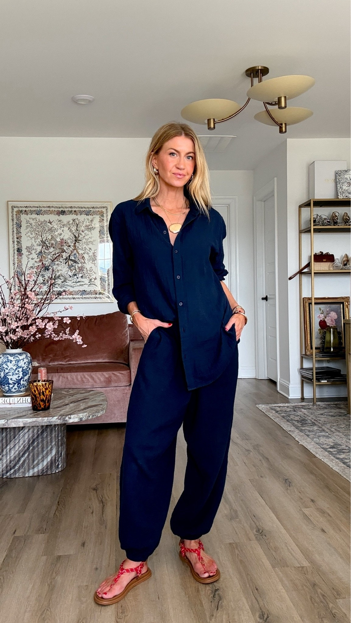 Comfy matching set! 
Wearing size small in top and bottom!

#LTKootd #LTKgrwm #LTKSeasonal
