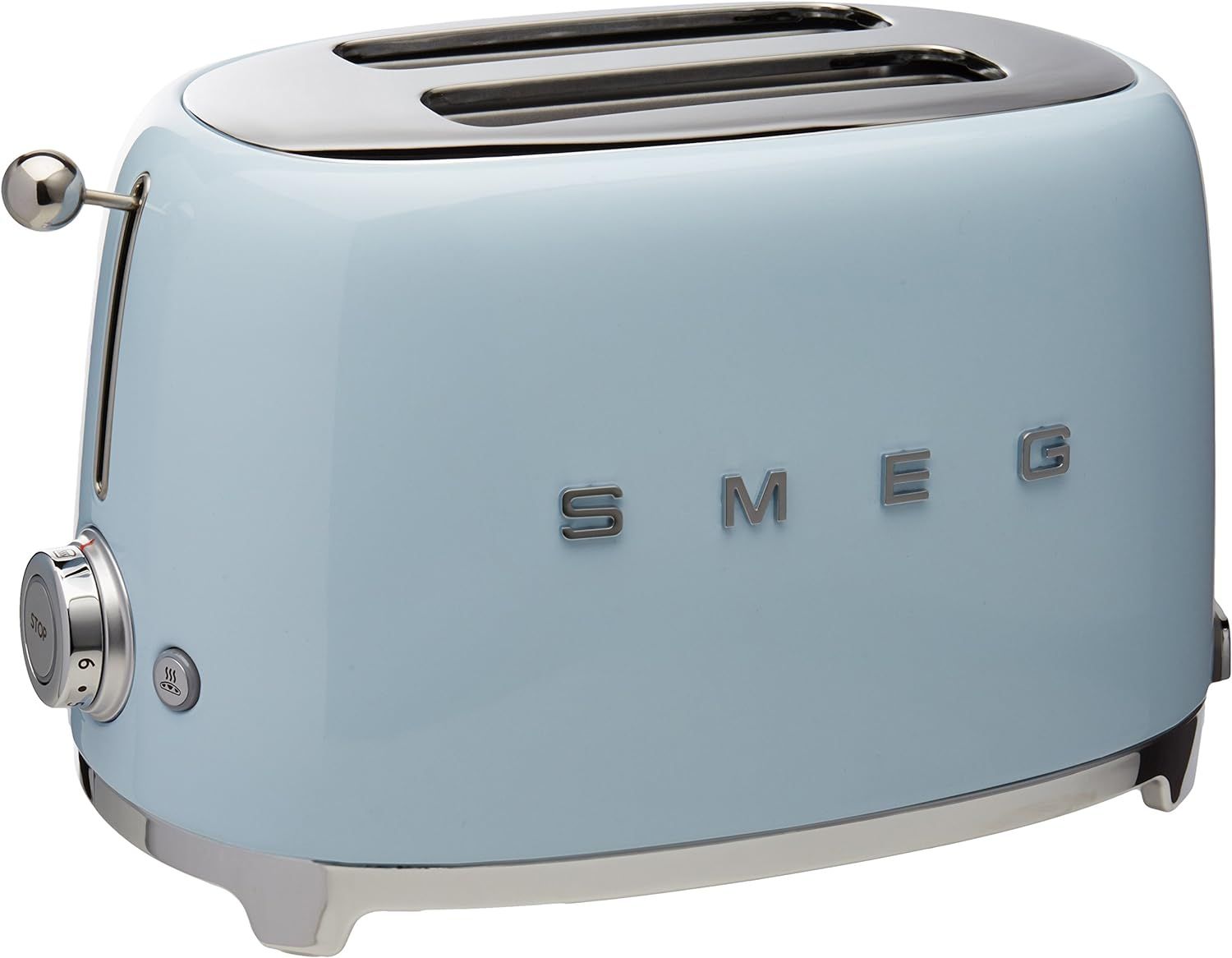 Smeg TSF01PBUS 50's Retro Style Aesthetic 2 Slice Toaster, Pastel Blue | Amazon (US)