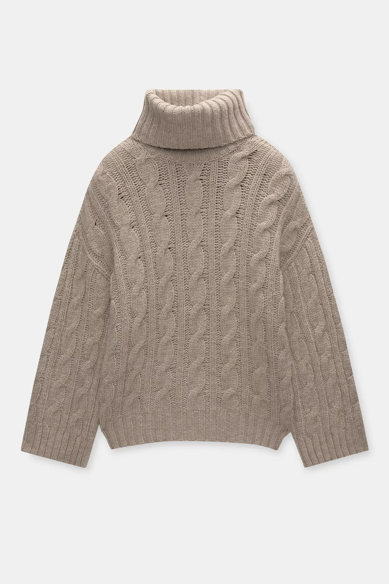 Pull à torsades à col roulé | PULL and BEAR FR