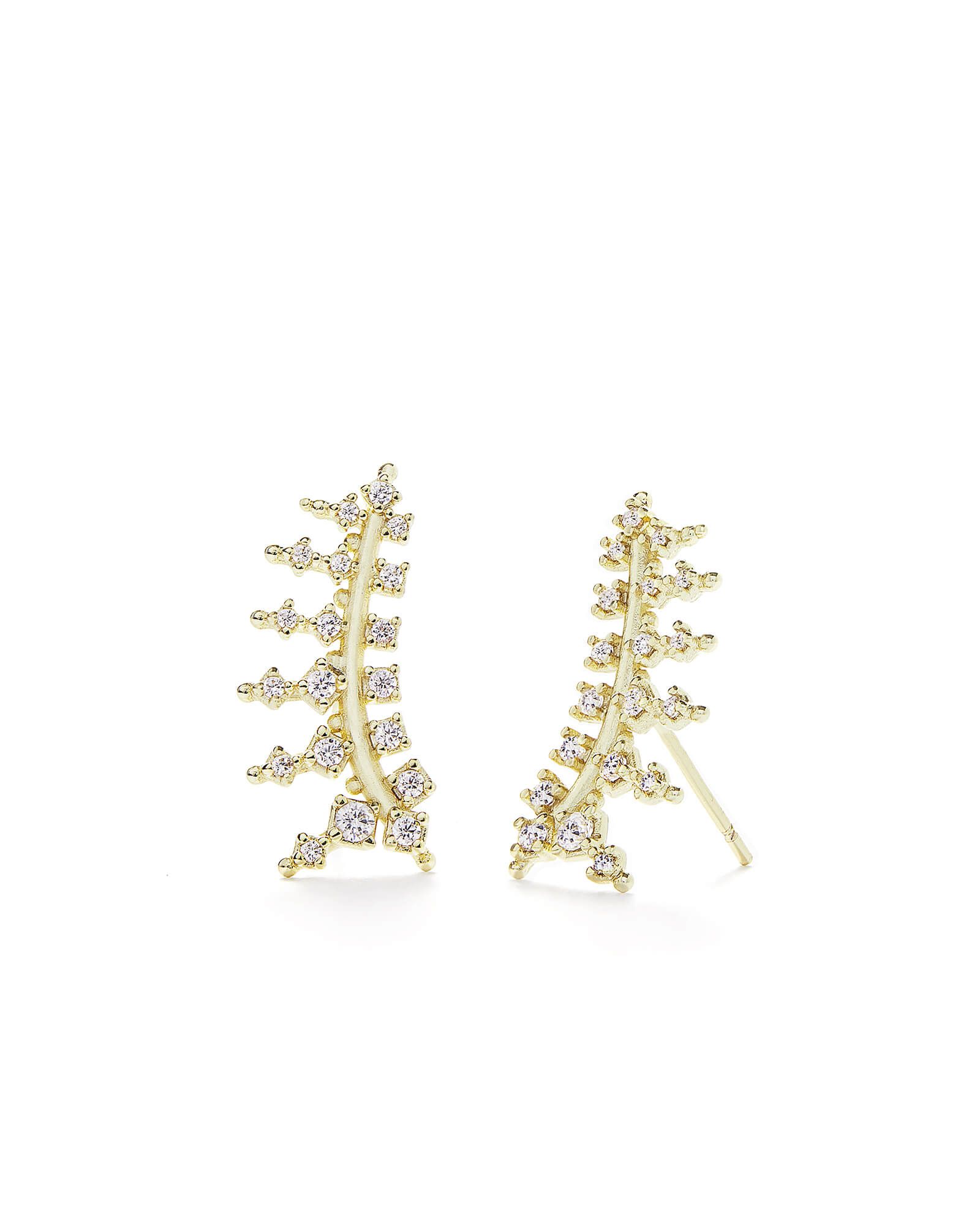 Laurie Ear Climbers in Gold | Kendra Scott | Bridal Jewelry | Kendra Scott