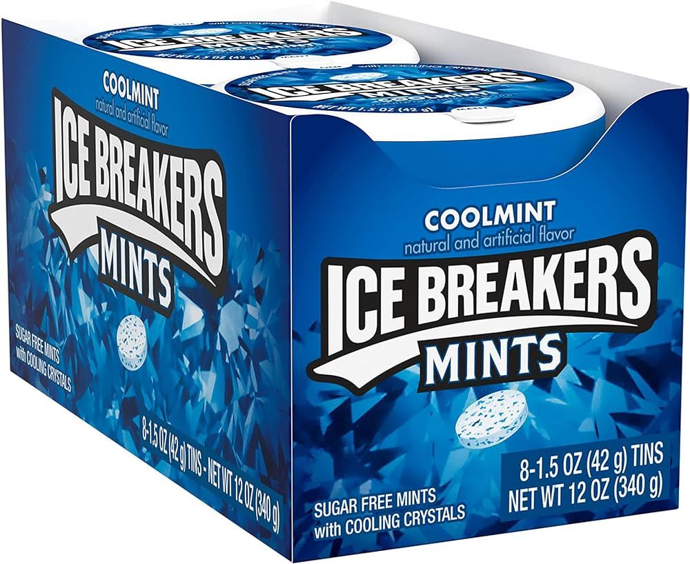 ICE BREAKERS Coolmint Sugar Free Breath Mints Tins, 1.5 oz (8 Count) | Amazon (US)