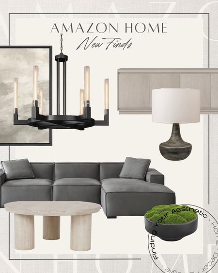Gorgeous new neutral and designer inspired home finds from Amazon

Modern sectional // deep couch // L shaped sectional // square arm sofa // round coffee table modern // moss bowl // organic modern lamp // RH inspired // grey oak console // budget friendly media console // RH chandelier dupe // abstract wall art // Amazon home finds 

#LTKHome