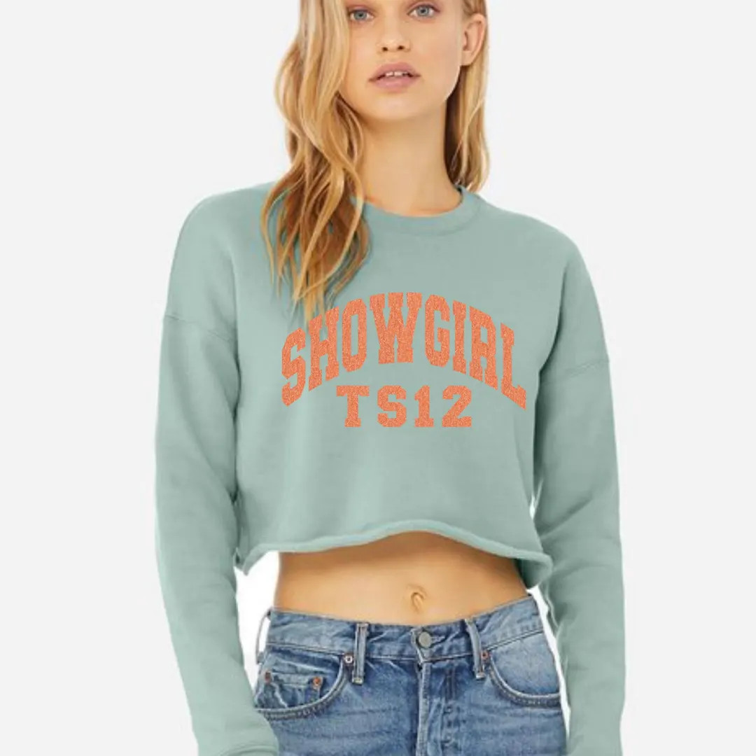 TSHIRT Sweatshirt or Cropped Sweatshirt TS12 Showgirl Orange Faux Glitter - Etsy | Etsy (US)