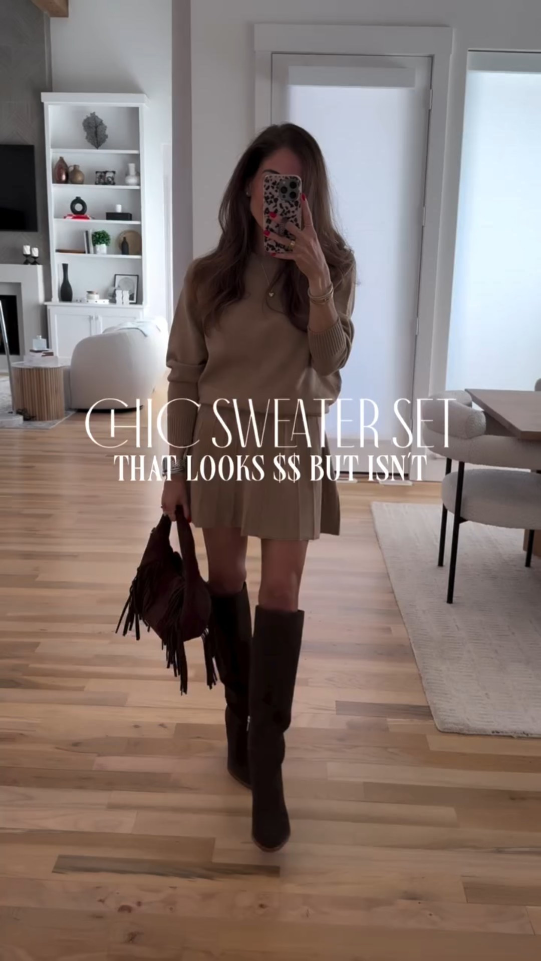 Comment “SET” to get the details! Put together in under 5 minutes with this chic set that looks $$ but isn’t! I paired it with these boots I absolutely *love* —on sale rn! this trending bag is so fun and under $30!

Sweater skirt set outfit, knit two piece set, matching sweater set, cozy chic outfit, neutral knit set, winter to spring transition outfit, chic everyday look, soft neutral outfit, polished casual style, date night outfit idea, coffee run outfit, effortless layered look, boots to sandals styling, petite friendly set, affordable chic fashion

#petiteblogger #amazonfashionfinds #founditonamazonfashion #springoutfitideas