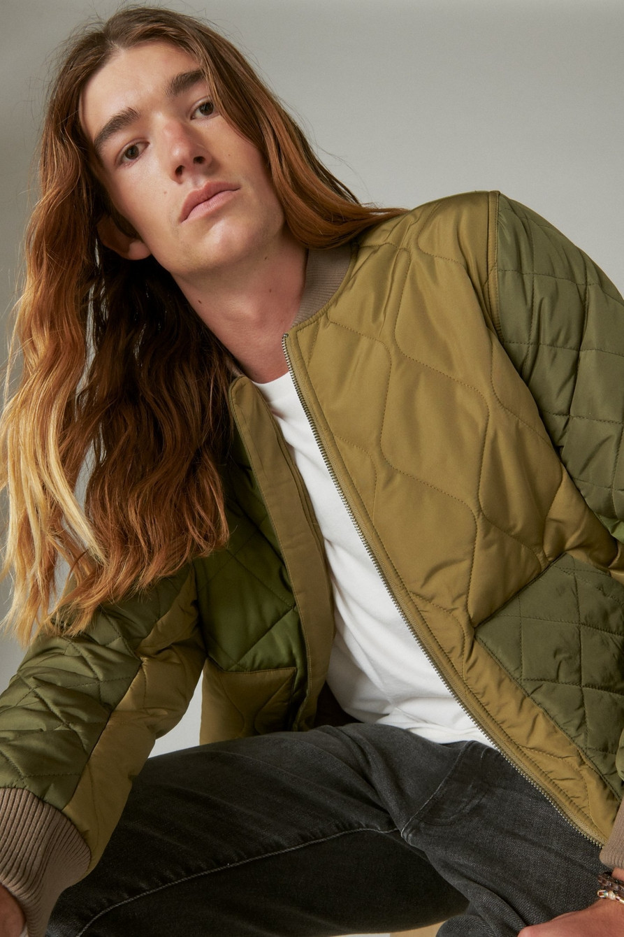 PATCHWORK QUILTED BOMBER JACKET | Lucky Brand