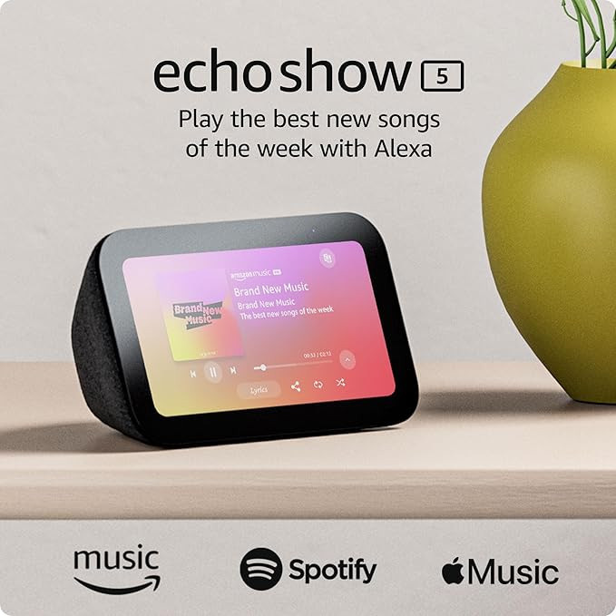 Echo Show 5 (3rd Gen, 2023 release) | 5.5” HD Alexa smart display with 2x the bass and clearer ... | Amazon (US)