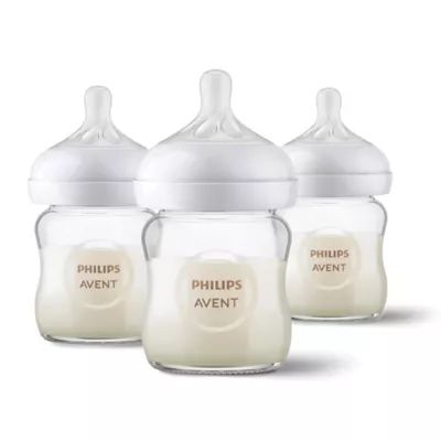 Philips Avent 3-pack Natural Glass 4 Oz. Bottles  | buybuy BABY