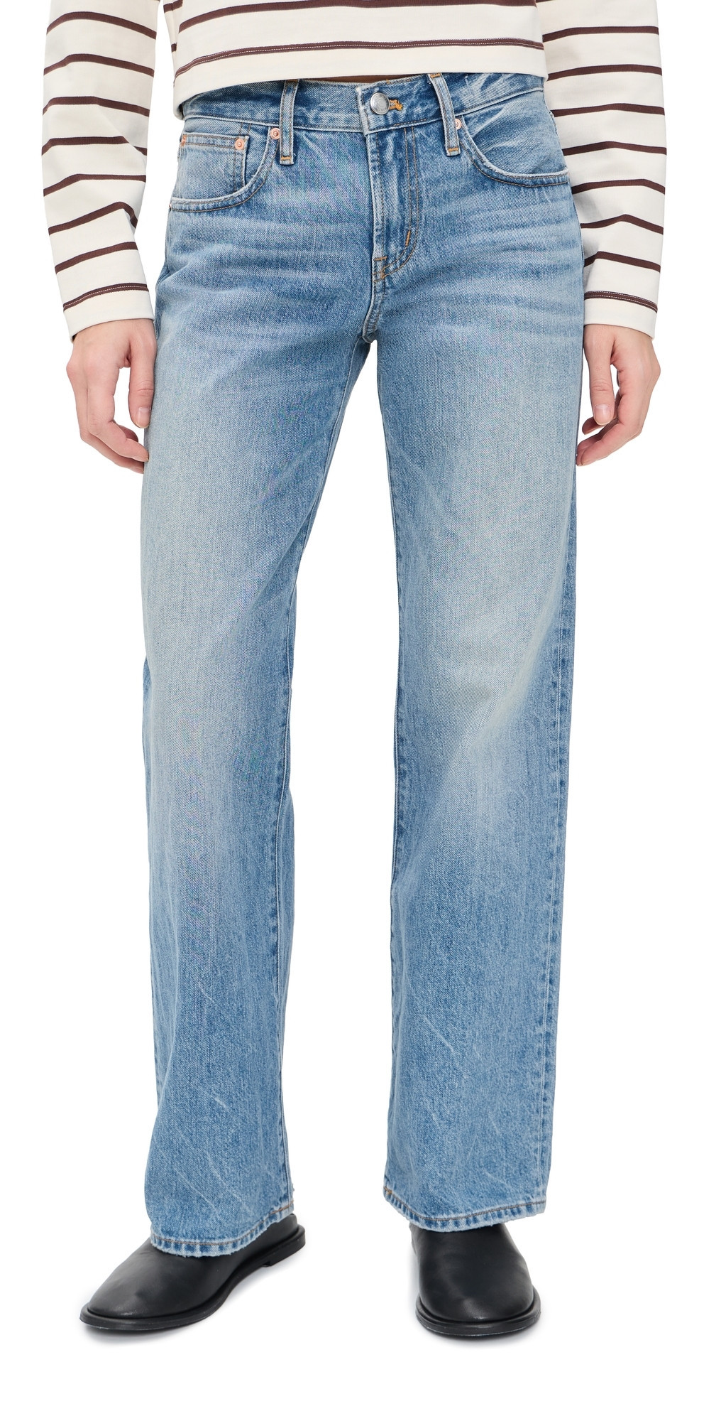 Madewell The Low-Rise Loose Jean in Midvale Wash Midvale Wash 31 | Shopbop