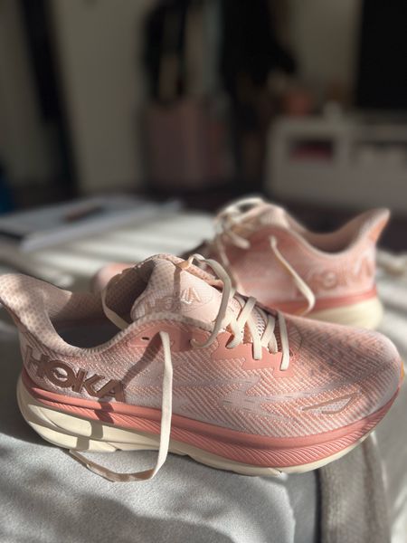 Best running and walking shoes Hoka, Clifton 9 or Hoka Bondi most comfortable tennis shoes. Perfect for Plus sizes perfect for on your feet all day.  

#LTKplussize #LTKover40 #LTKfitness