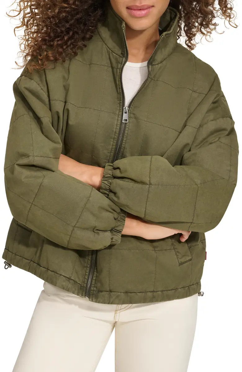 Box Quilted Water Resistant Cotton Jacket | Nordstrom