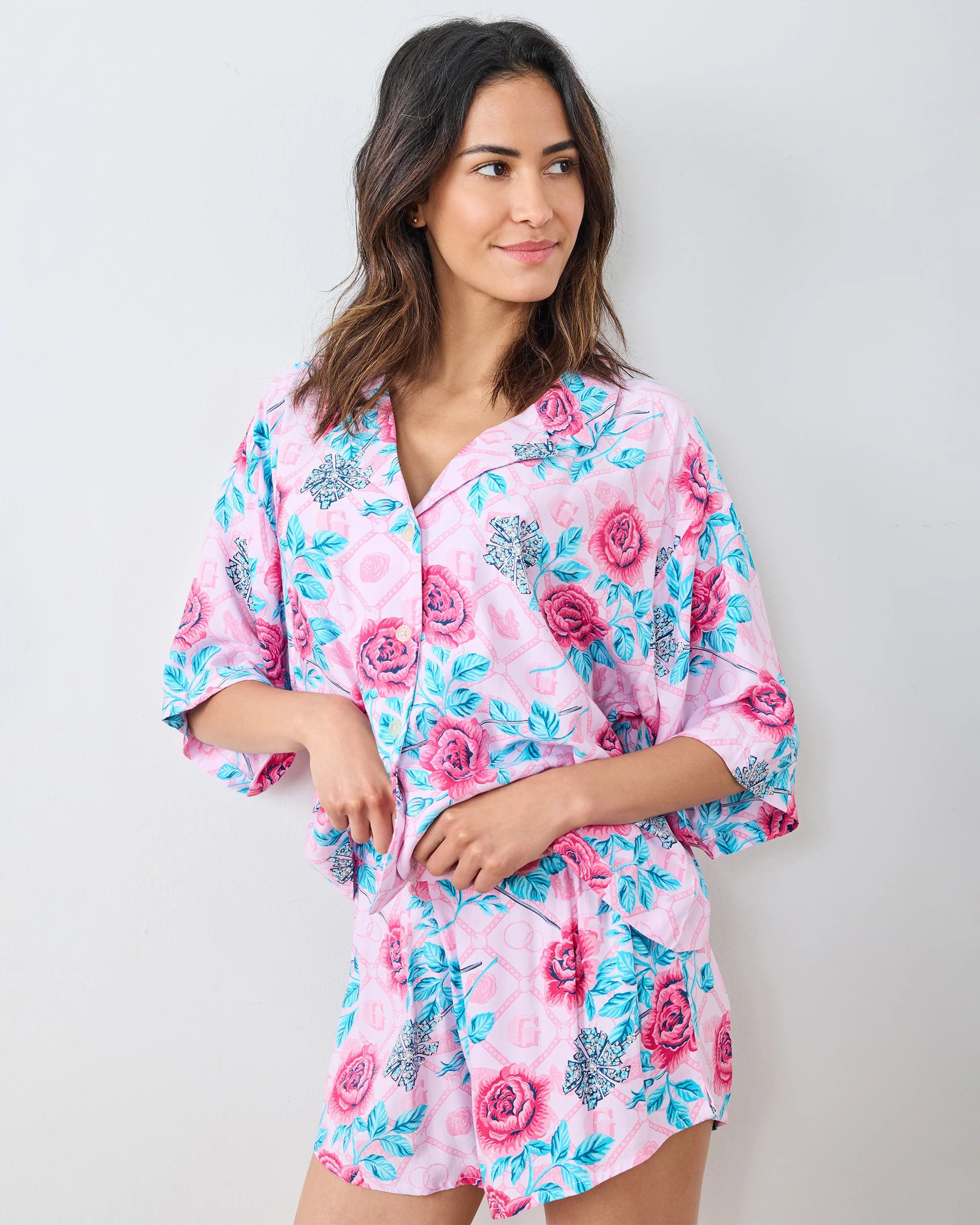 Glinda's Garden - Eco Satin Sweet Dreams Set - Popular Pink | Printfresh