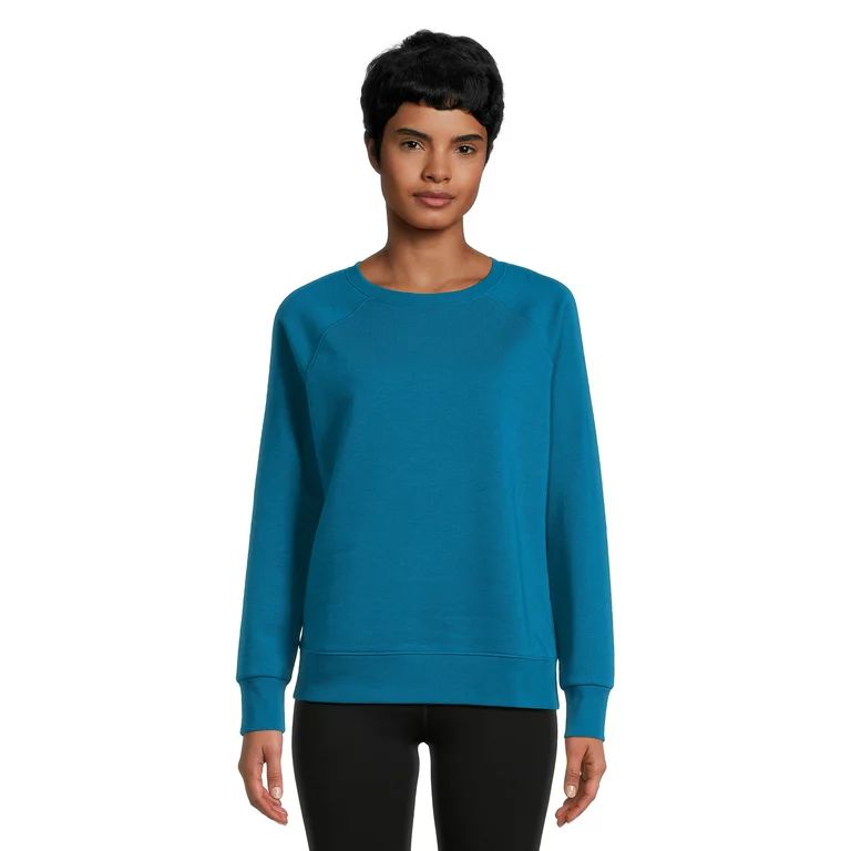 Athletic Works Women's Fleece Crewneck Sweatshirt, Sizes XS-XXXL - Walmart.com | Walmart (US)