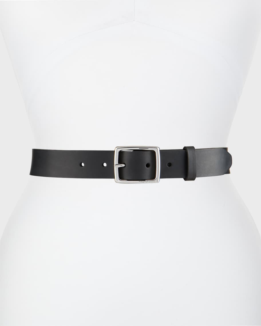 Rag & Bone Boyfriend Belt Leather, Black | Neiman Marcus