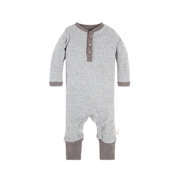 Organic Cotton Henley One Piece Baby Jumpsuit | Burts Bees Baby