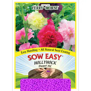 Sow Easy Hollyhock Dwarf Mix Colors Flower Seeds | The Home Depot