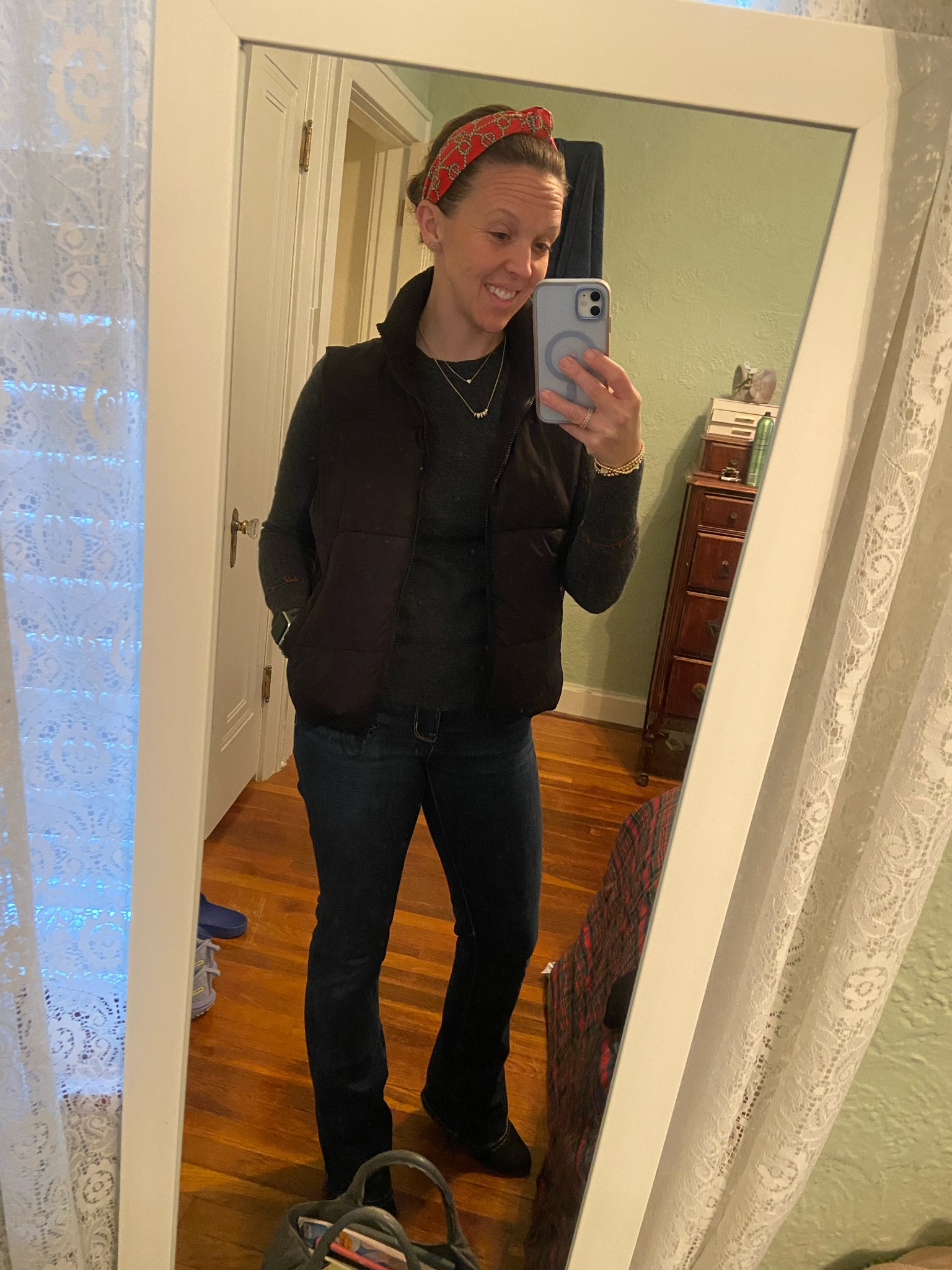 Jeans - skinny kick; love this style for a little body at the bottom of the pant leg without being overpowering 


#jewelry #jeans #americaneagle #businesscasual #LTKWorkwear #LTKOver40 




#LTKFindsUnder50 #LTKU #LTKStyleTip