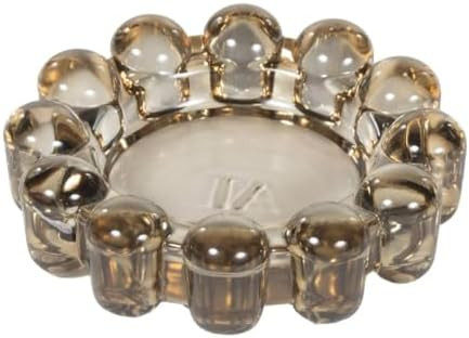 Alice Lane Bubble Candle Dish – Chic Smoky Glass Candle Dish for Home Decor – Decorative Mode... | Amazon (US)