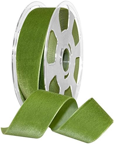 Morex Ribbon, Nylon, 1 1/2 inches by 11 Yards, Kiwi, Item 01240/10-611 Nylvalour Velvet Ribbon, 1... | Amazon (US)