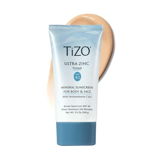 TIZO Ultra Zinc Body Face Sunscreen Tinted SPF 40, 3.5 oz | Amazon (US)