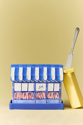 Damson Madder Stoneware Butter Dish | Anthropologie (US)