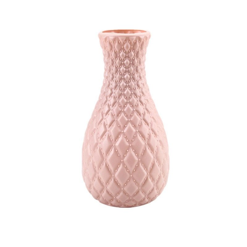 2Pcs Mini Origami Plastic Stand Imitation Ceramic Flower Vase Pot Decorations Pink | MyDeal - AU