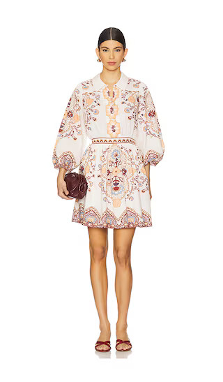 Leigh Mini Dress in Ivory Lagos | Revolve Clothing (Global)