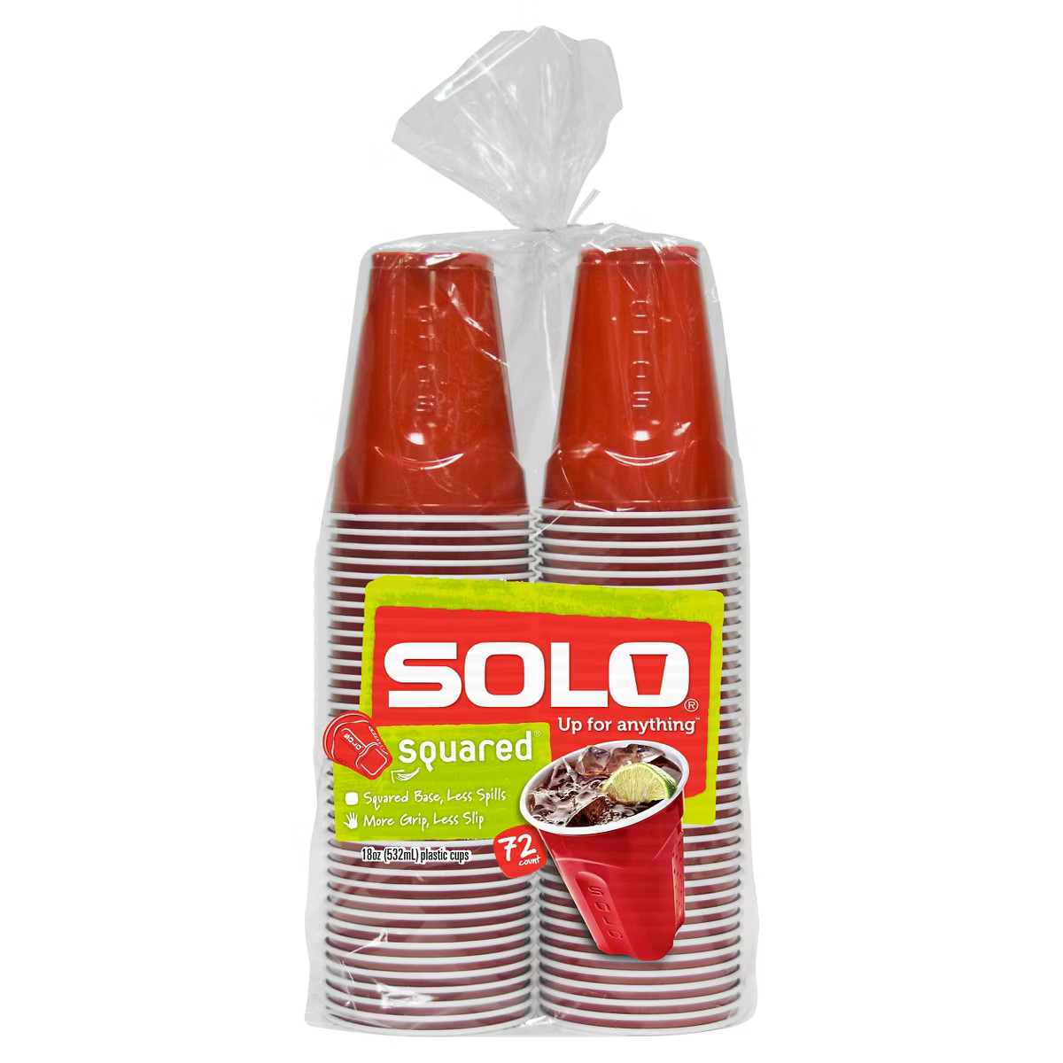 Solo Square Red Party Cup 18oz - 72ct | Target