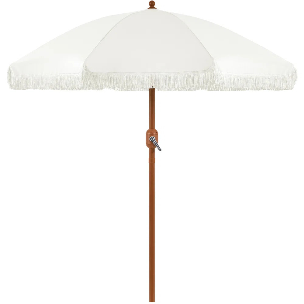90” Tilt Beach Patio Umbrella with Fringe | Wayfair North America