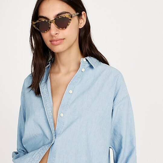 Relaxed-fit chambray shirt | J. Crew US