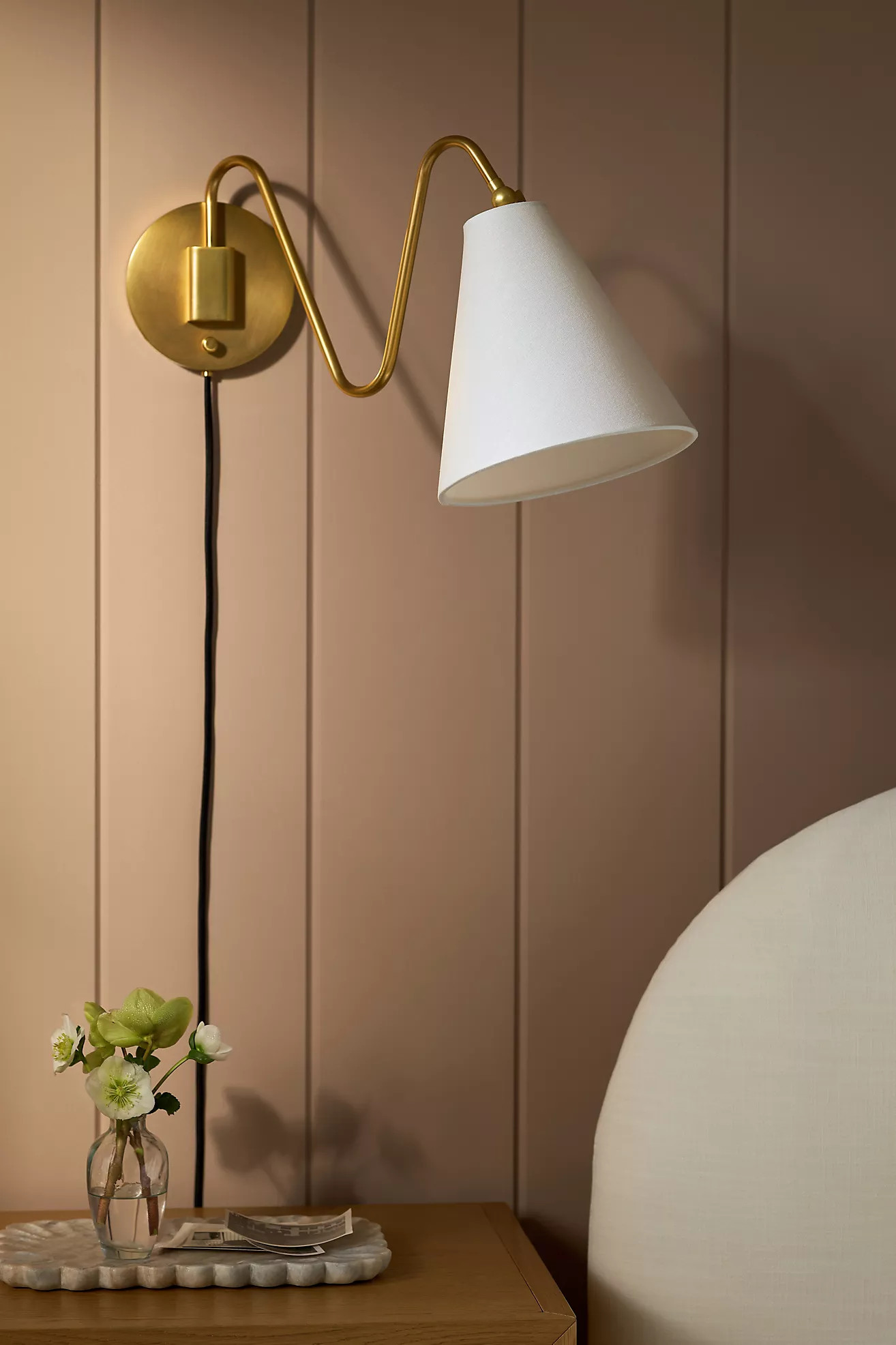 Onda Iron Single Plug-In Sconce | Anthropologie (US)