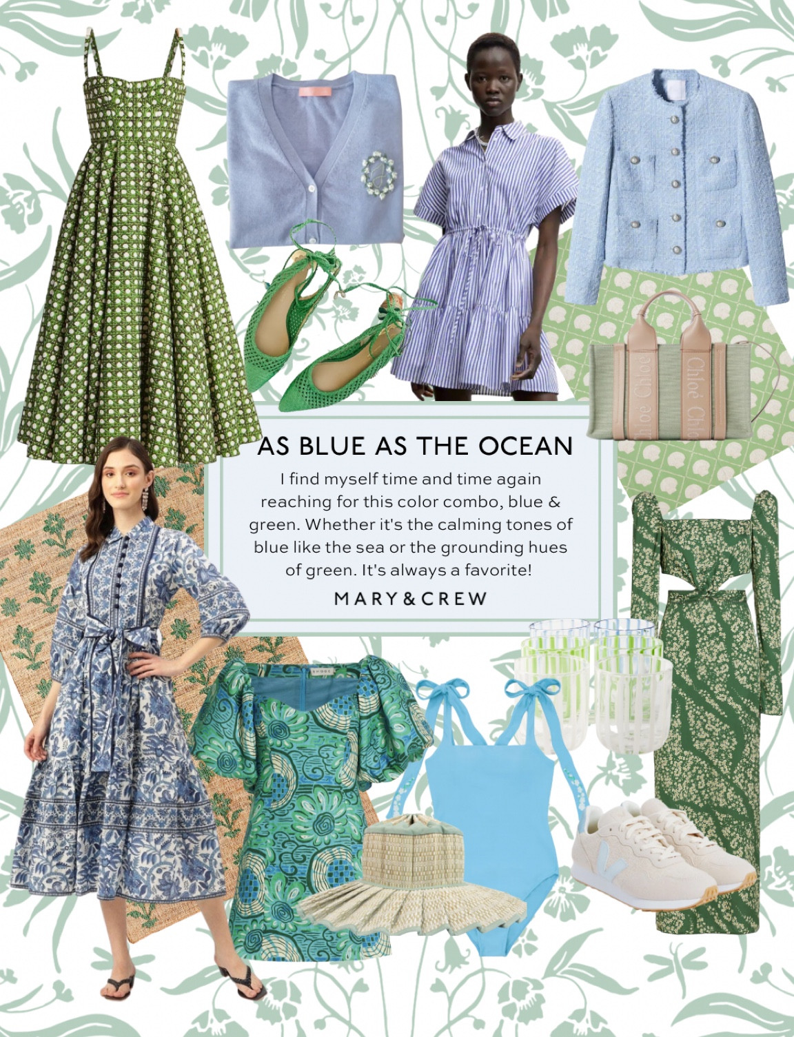 Color study: Blue and green 