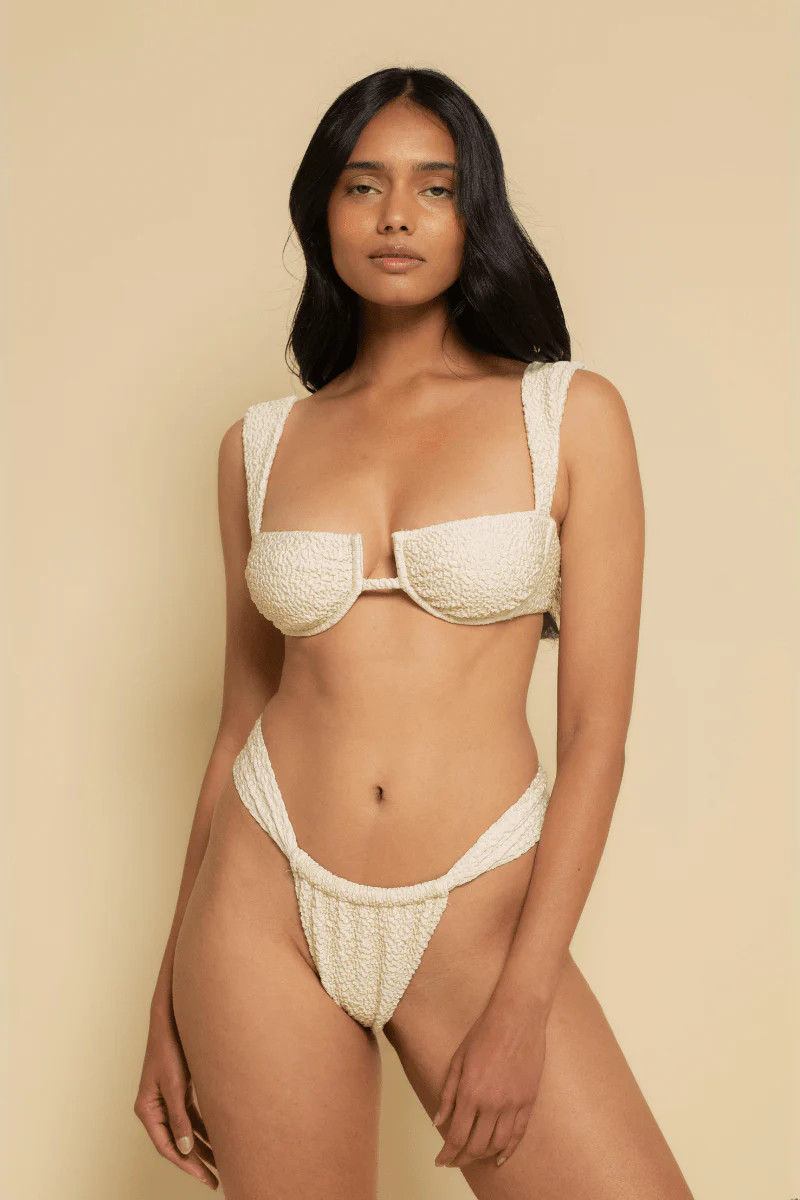 Oat Texture Sandra Bikini Bottom | Montce