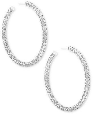 Large Openwork Tubular Hoop Earrings, 2.5" | Macys (US)