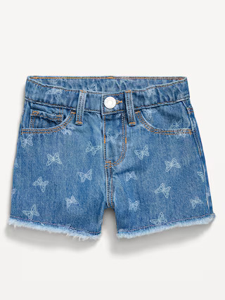 Frayed-Hem Jean Shorts for Toddler Girls | Old Navy (US)