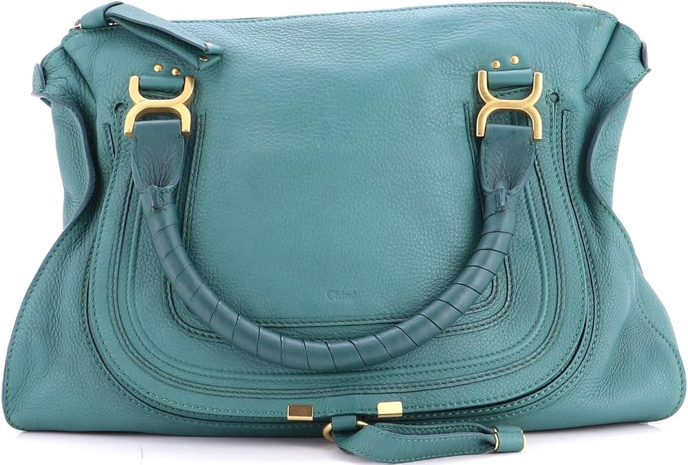 Chloe  
               Pre-Loved Marcie Shoulder Bag Leather Large, Green | Amazon (US)