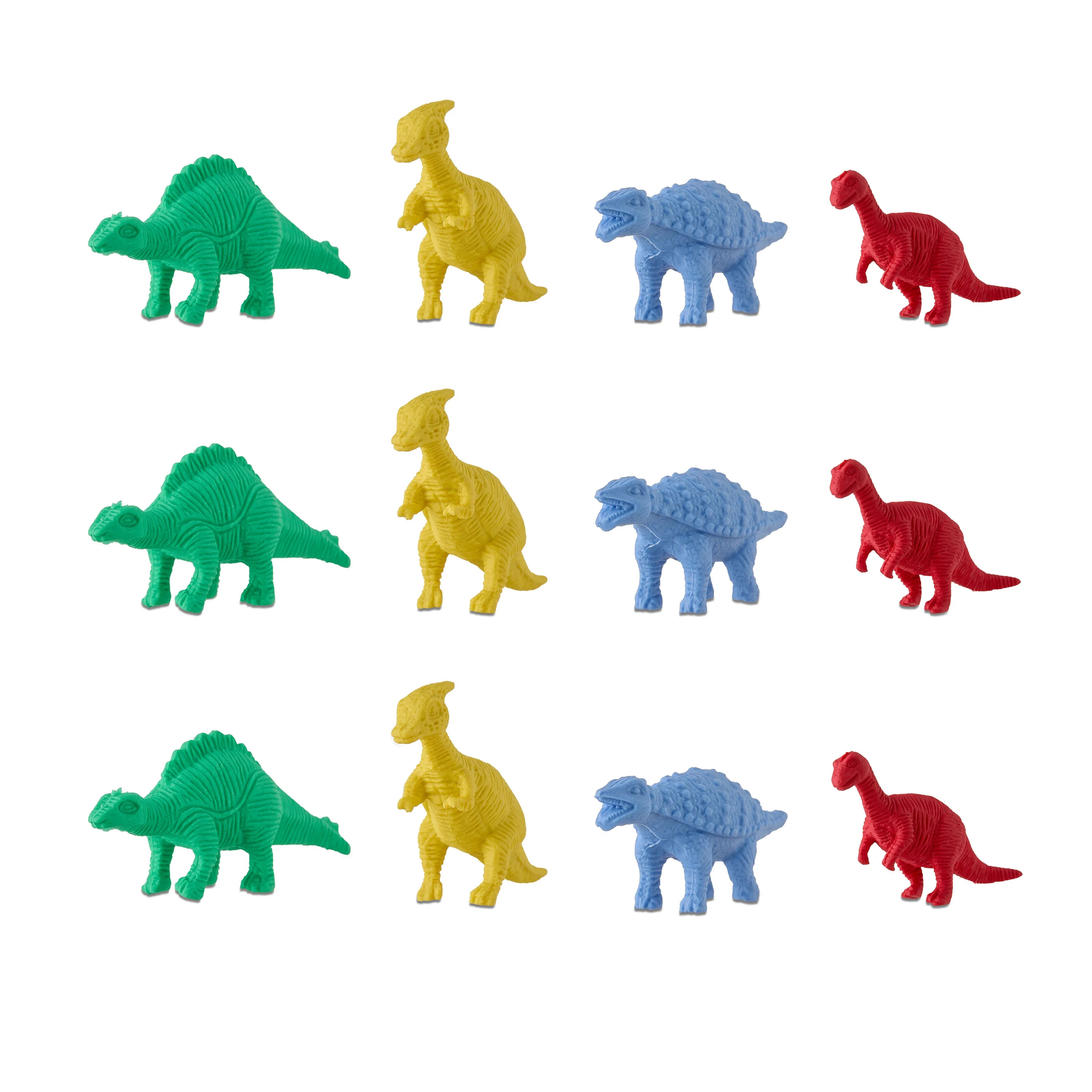 Dinosaur Eraser Party Favors, Multicolor, 12 Count, Valentine's Day by Way To Celebrate | Walmart (US)
