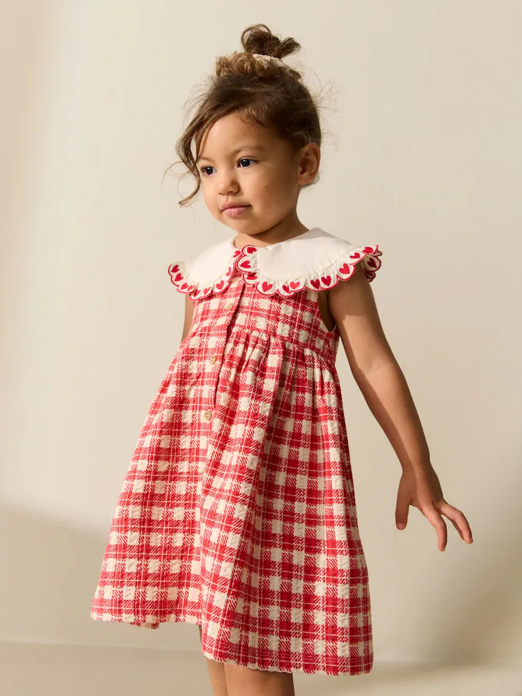 Red Check Collared Summer Dress (3mths-7yrs) | Next US