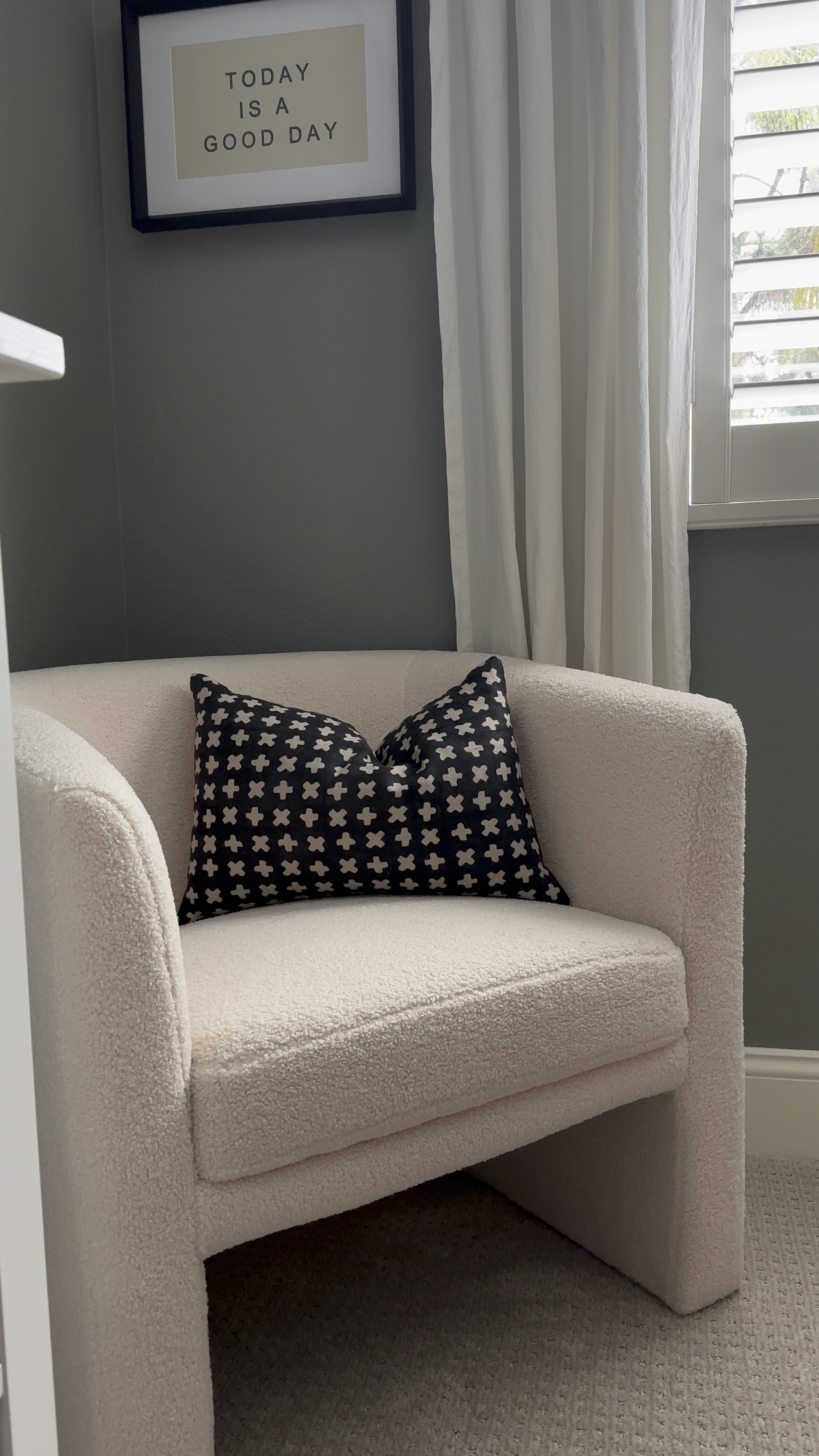 Upholstered accent chair, barrel chair, reading chair, faux shearling chair, Target circle offers.

#LTKsalealert #LTKhome