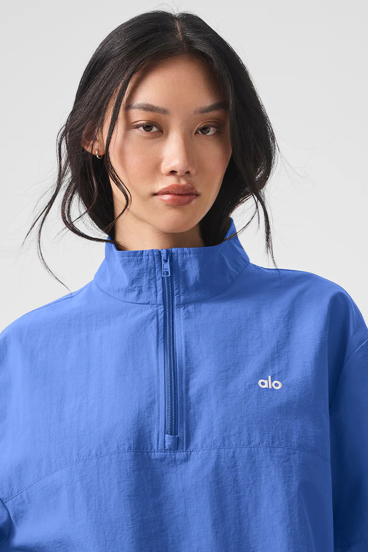 Light Weight Takeaway Track Pullover - Marathon Blue | Alo Yoga (US)