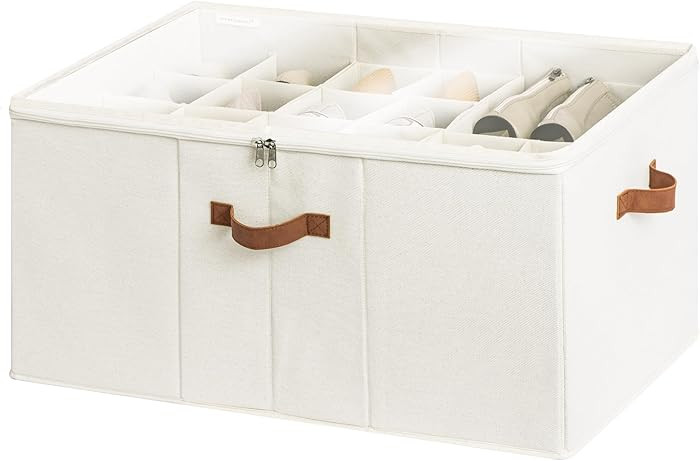 StorageWorks Shoe Organizer for Closet, Fits up to 24 Pairs, Shoe Cubby Storage Containers with A... | Amazon (US)