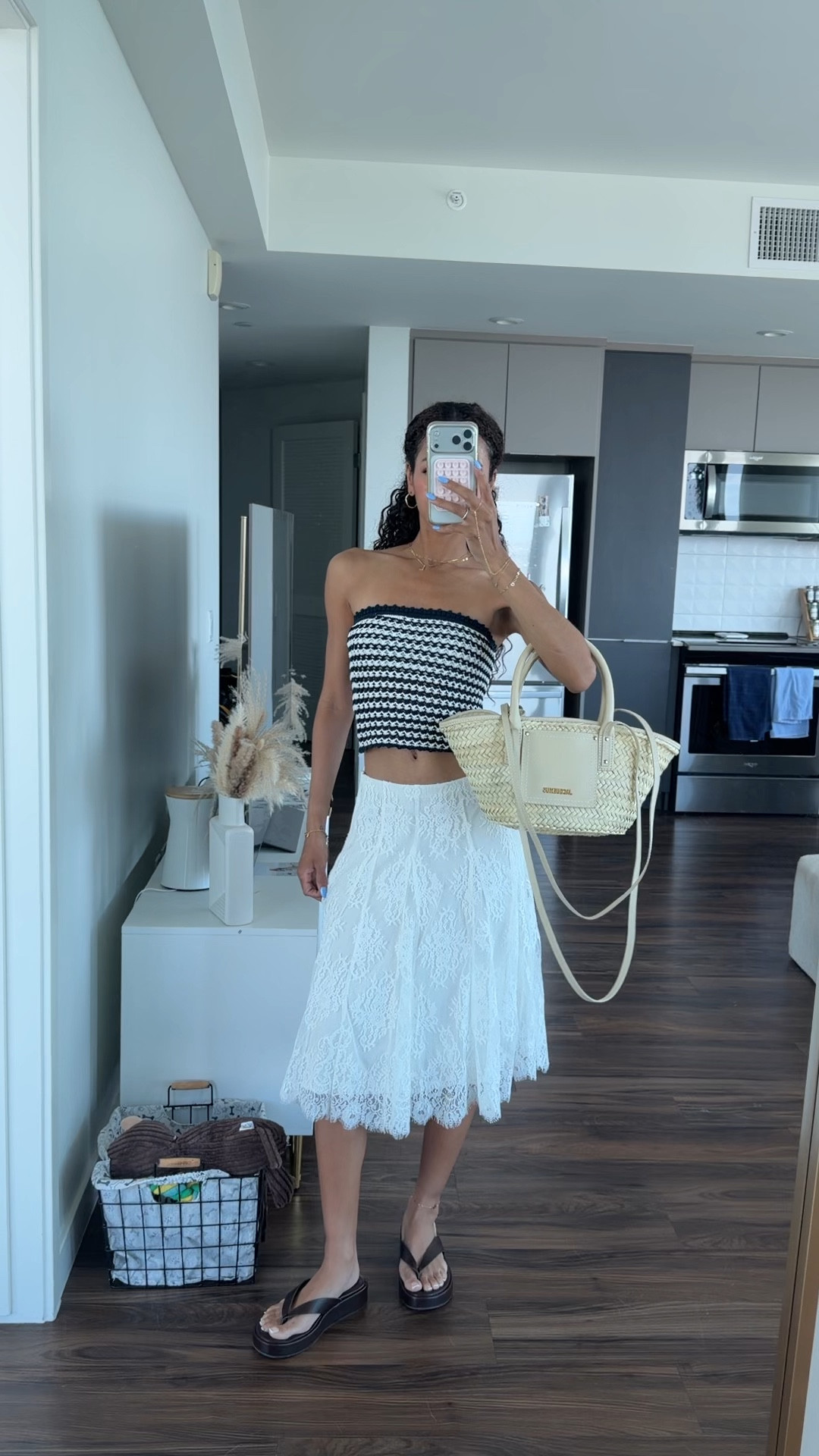 Summer outfit inspired by @abercrombie 💙🤍 also the perfect Memorial Day or 4th of July outfit!! 

Top: XXS
Midi skirt: XXS 

Beach vacation outfit, summer skirts, knitted top, date night outfits

#LTKxAbercrombie #LTKootd #LTKSeasonal