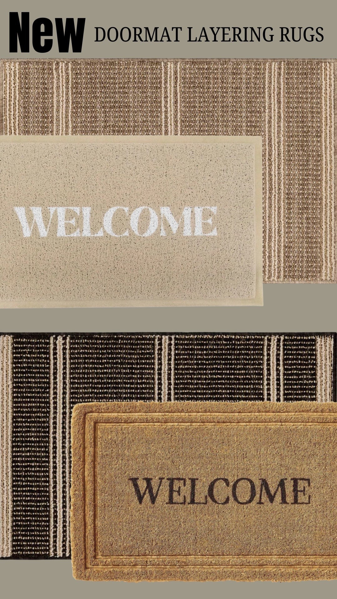 Target | doormats | layering doormats | welcome mat | welcome rug | 2x3 rugs | front porch decor | winter porch decor | Etsy 

#LTKFindsUnder100 #LTKHome #LTKFindsUnder50