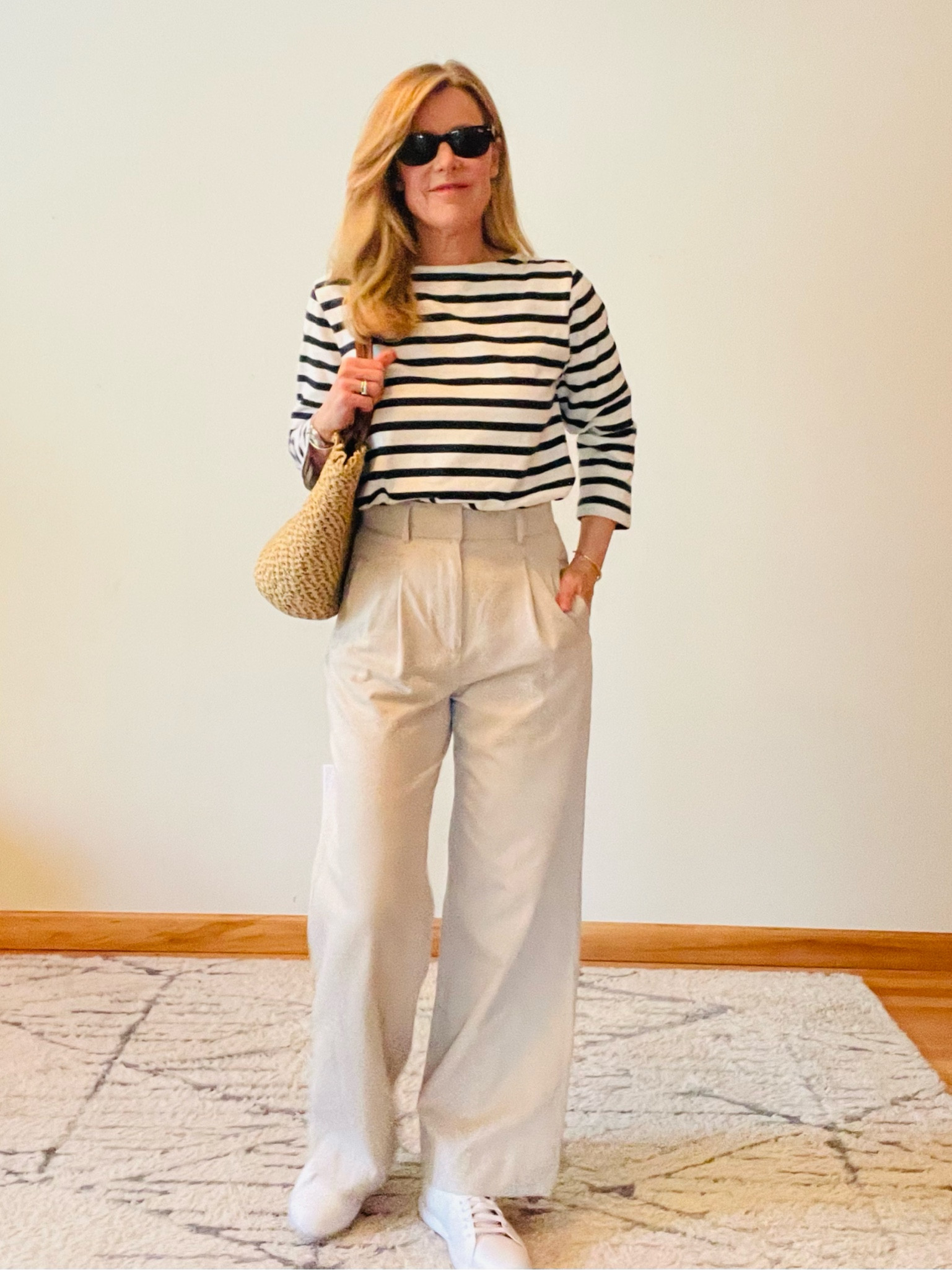 SALE My favorite Everlane trouser  is on sale - 25% off sitewide. Ends today! 

The cut is very comfy and the wider leg is really flattering. They come in two lengths (inseams) I am 5’6” and wearing the 30” inseam. My color is sandstone and they come in 6 other colors! 

#LTKOver40 #LTKFallSale #LTKSeasonal