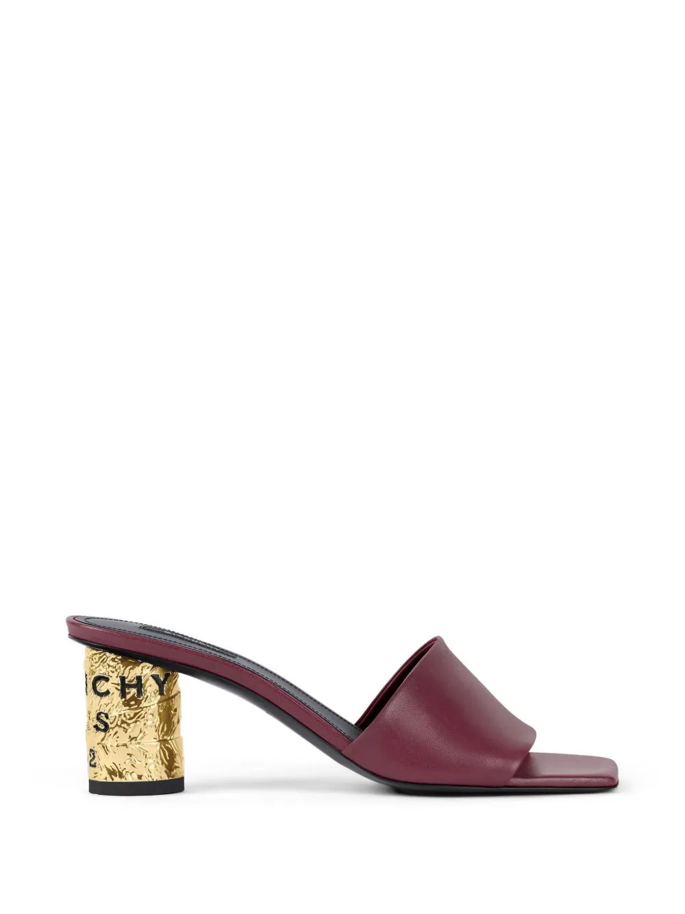 Givenchy square-toe block-heel Sandals | Red | FARFETCH KR | Farfetch Global