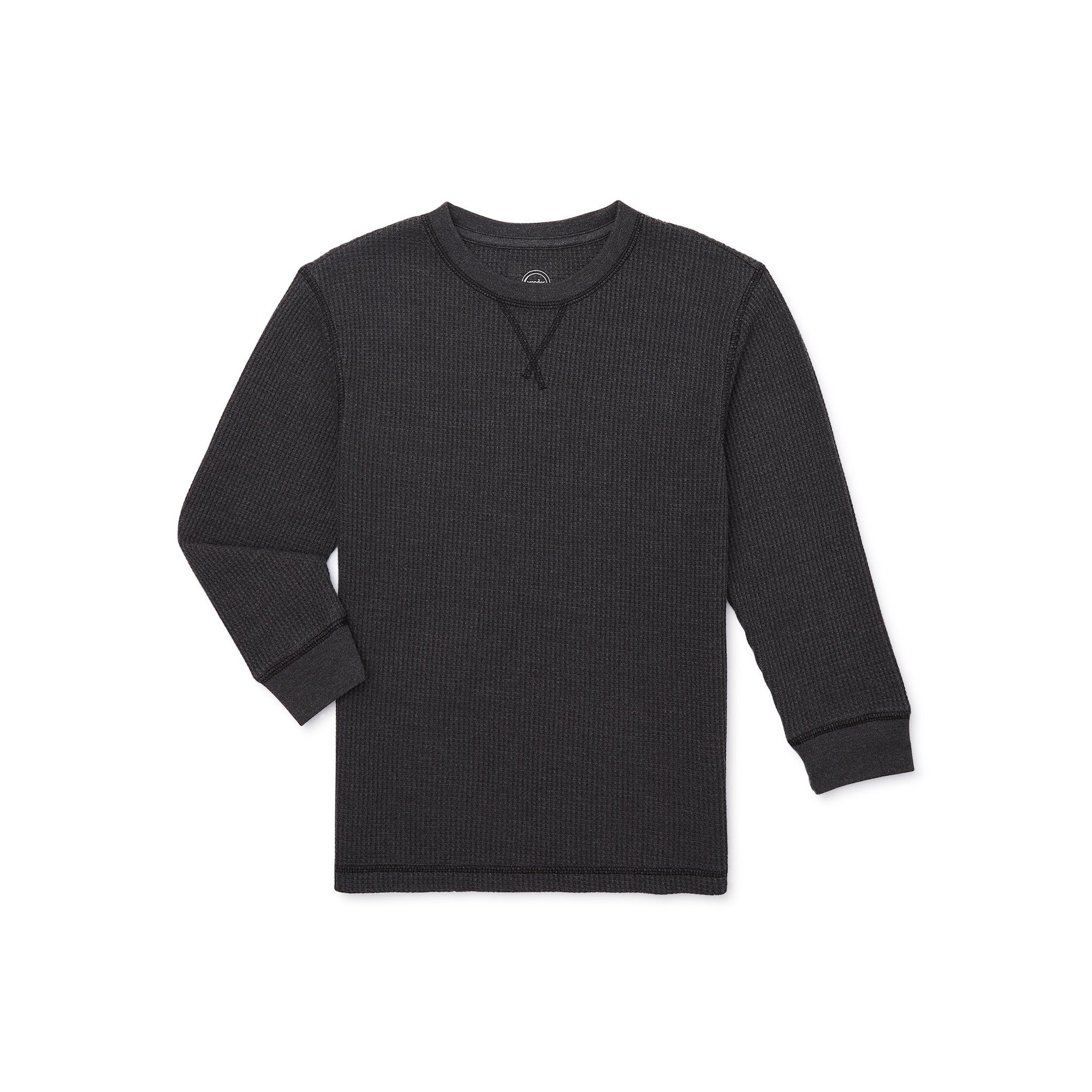 Wonder Nation Boys Long Sleeve Thermal Shirt, Sizes 4-18 & Husky | Walmart (US)