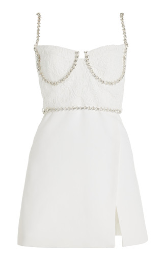 Lace Bodice Mini Dress | Moda Operandi (Global)