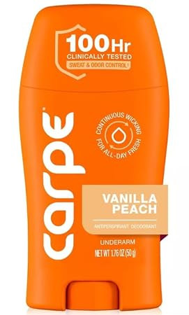 Carpe Women's 100HR Sweat & Odor Control Antiperspirant Deodorant - Vanilla Peach - 1.76oz | Amazon (US)